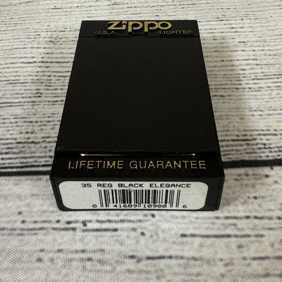 Zippo Vintage Black Gold Elegance B XIII Lighter - Picture 3 of 10